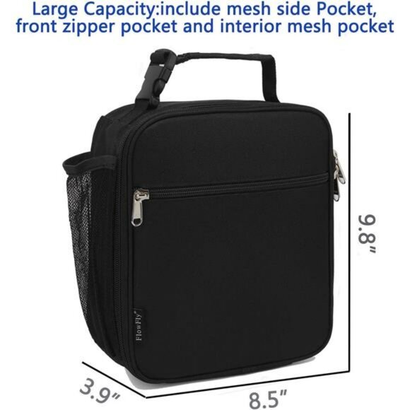 Kids Insulated Lunch Box Small Soft Cooler Bag for School Snacks Travel - Picture 3 of 8